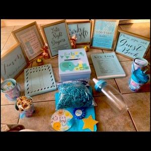 Baby boy baby shower party supplies